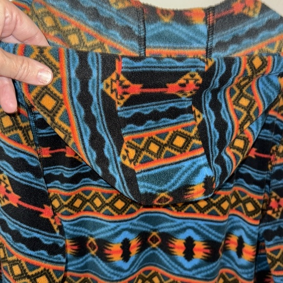 Vintage 90’s Dravus Aztec Pattern Fleece Sweater Outdoorman Streetwear L B2 - Picture 8 of 8